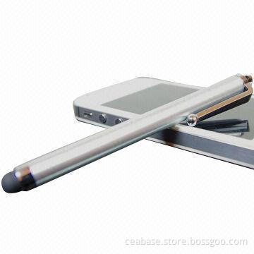 Stylus Pen for iPhone/iPad, with Metal Clip, Made of Aluminum, Various Colors are Available